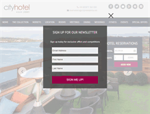Tablet Screenshot of cityhotelderry.com